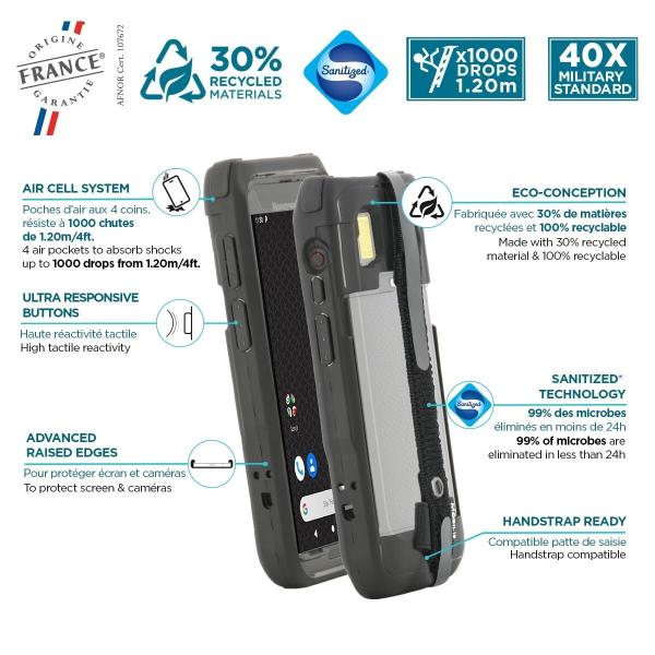 Capa para Telemóvel Mobilis PROTECH Preto