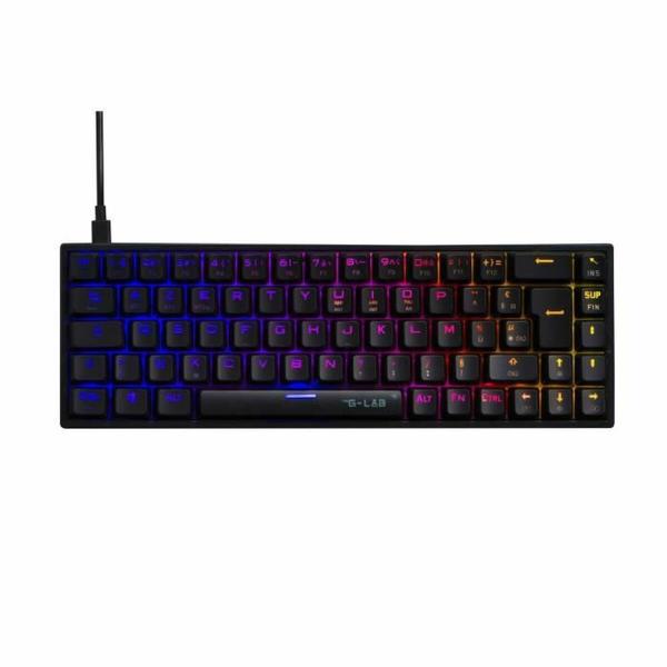 Teclado The G-Lab KEYZ TITAN Preto Azerty Francês