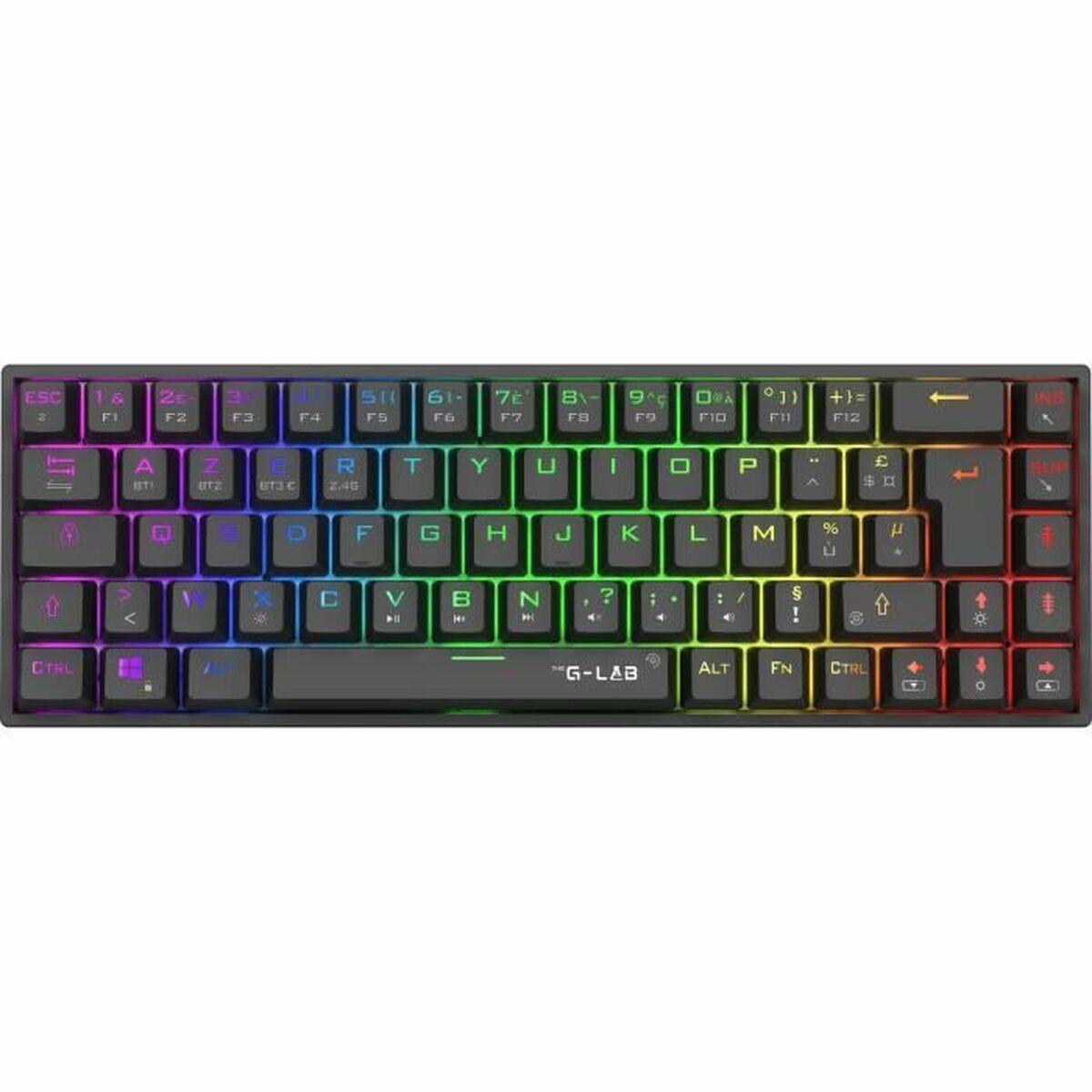 Teclado Gaming The G-Lab KEYZ TITAN Preto AZERTY