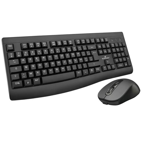 Teclado e Rato Bluestork Clavier Souris Sans Fil Preto