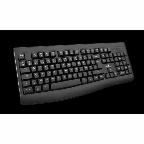 Teclado e Rato Bluestork Clavier Souris Sans Fil Preto