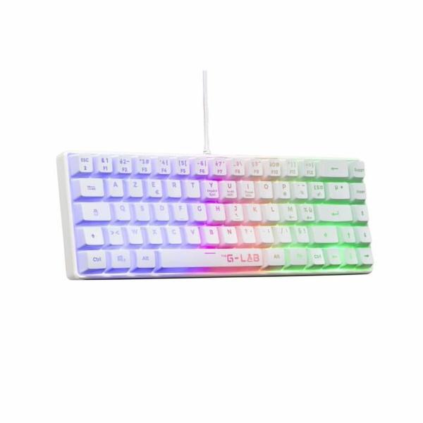 Teclado Bluetooth The G-Lab Azerty Francês Branco