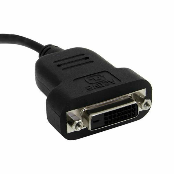Adaptador Mini DisplayPort para DVI Startech MDP2DVIS             Preto