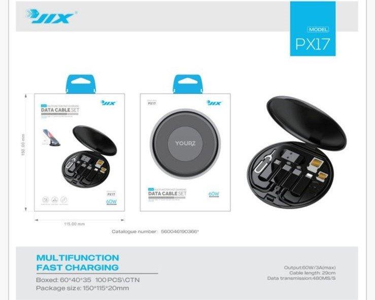 Kit de Cabos Multifuncional PX17 – 60W / 3A