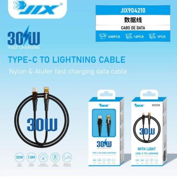 Cabo de Dados Lightning para Type-C 1M – PD 30W