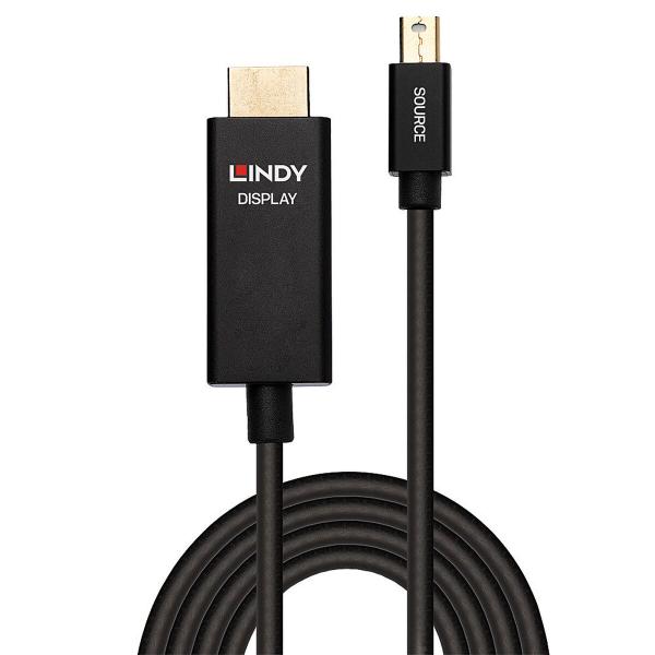 Adaptador Mini DisplayPort para HDMI LINDY 40920 Preto 50 cm
