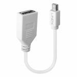 Adaptador Mini DisplayPort para DisplayPort LINDY 41021 Branco