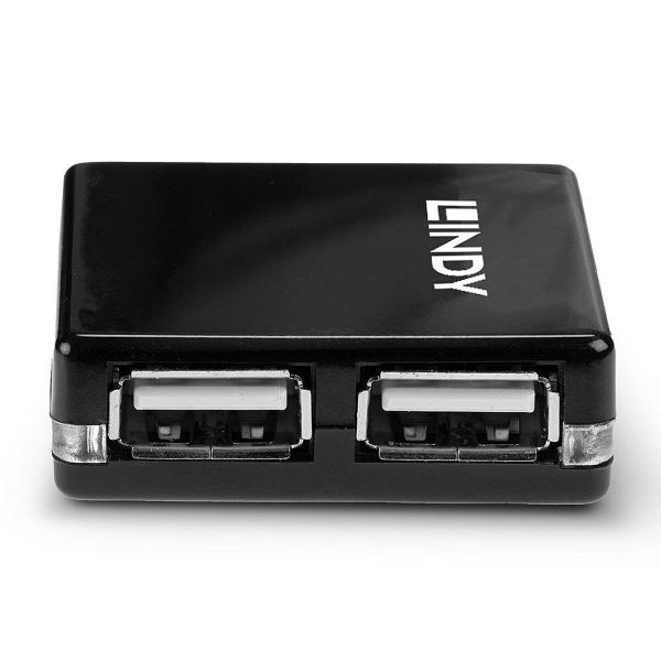 Hub USB LINDY 42742 Preto