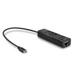 Hub USB LINDY 43249 Preto