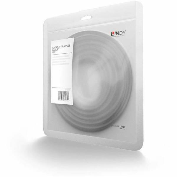 Cabo RJ45 Categoria 6 FTP Rígido LINDY 47343-LND Cinzento 1,5 m