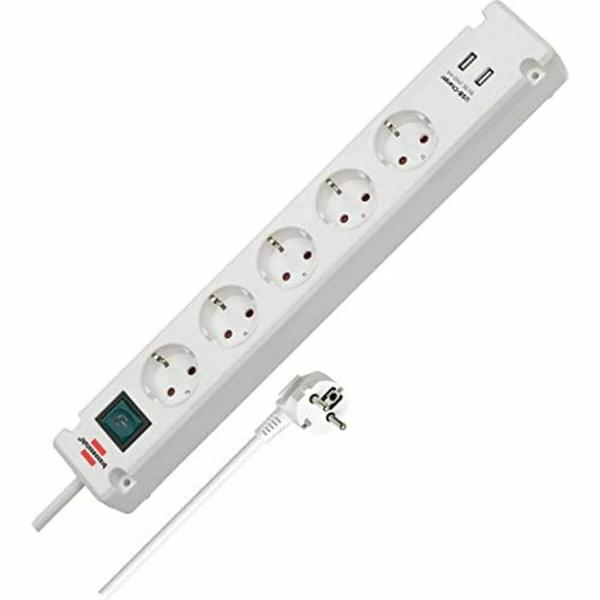 Extensão com 5 Tomadas com Interruptor Brennenstuhl Bremounta 3600 W USB x 2 (3 m)