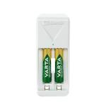 Carregador de pilhas Varta 57656 101 401 Mini 2 Pilhas Branco AA/AAA