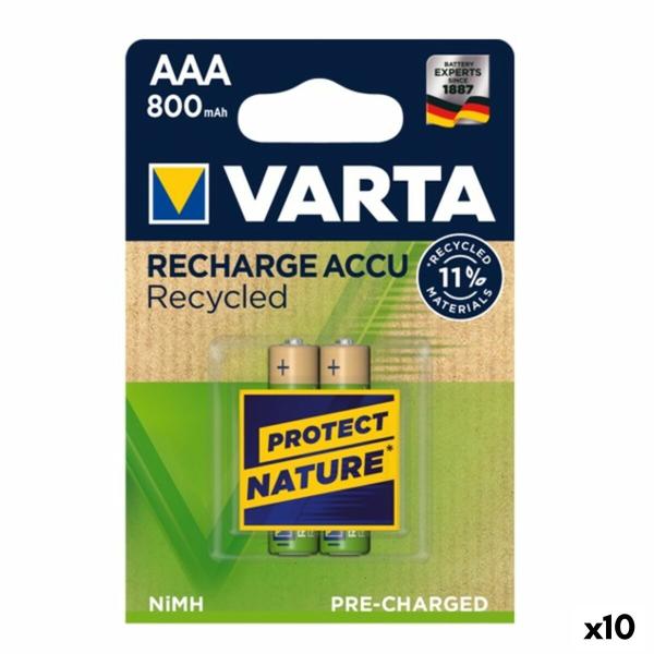 Pilhas Recarregáveis Varta AAA 800MAH 1,2 V 800 mAh AAA (10 Unidades)