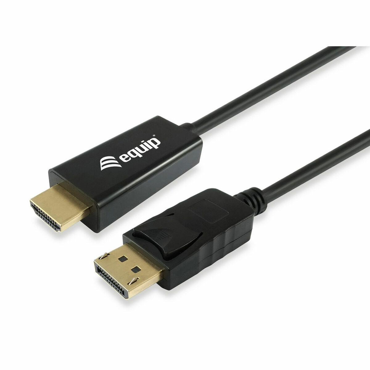 Adaptador DisplayPort para HDMI Equip 119391 Preto 3 m