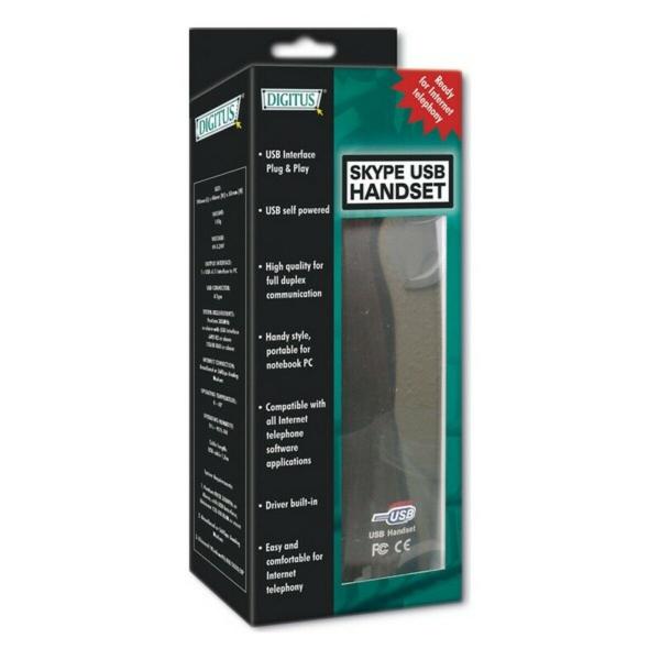 Telefone Digitus Skype USB Preto (Refurbished A+)