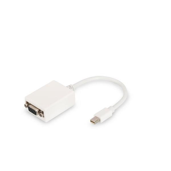 Adaptador DisplayPort para VGA Digitus by Assmann DB-340407-001-W Branco Preto 15 cm