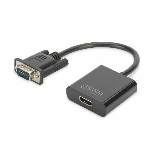 Adaptador HDMI para VGA Digitus DA-70473 Preto