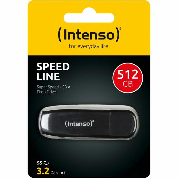 Memória USB INTENSO 3533493 Preto 512 GB