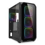 Caixa Semitorre ATX Sharkoon AK5G RGB Preto