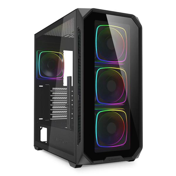 Caixa Semitorre ATX Sharkoon AK5G RGB Preto