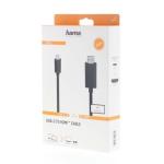 Cabo USB-C para HDMI Hama 00200718 1 m Preto