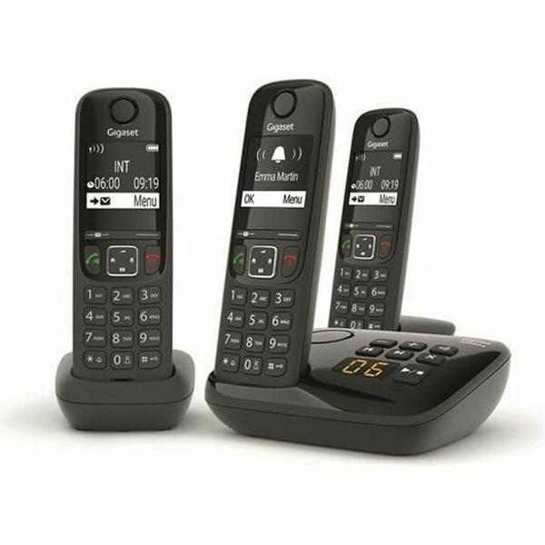 Telefone Fixo Gigaset AS690A Trio Preto