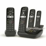 Telefone sem fios Gigaset AS690A Quattro Preto