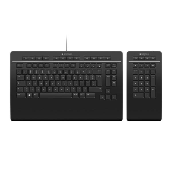 Teclado Bluetooth 3Dconnexion Keyboard Pro Preto QWERTZ