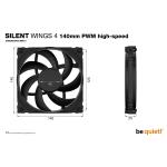 Ventilador de Caixa Be Quiet! SILENT WINGS 4 (1 Unidade)