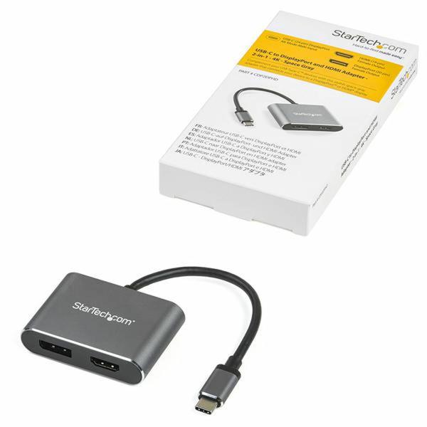 Adaptador USB C para HDMI/DisplayPort Startech CDP2DPHD 4K Ultra HD