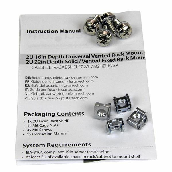 Bandeja Fixa para Armário rack Startech CABSHELF22