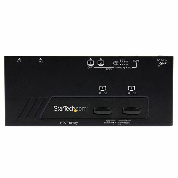 Switch HDMI Startech VS222HDQ Preto