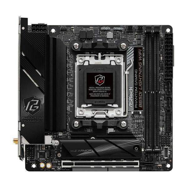 Placa Mãe ASRock B650I LIGHTNING WIFI Intel Wi-Fi 6 AMD B650 AMD AM5