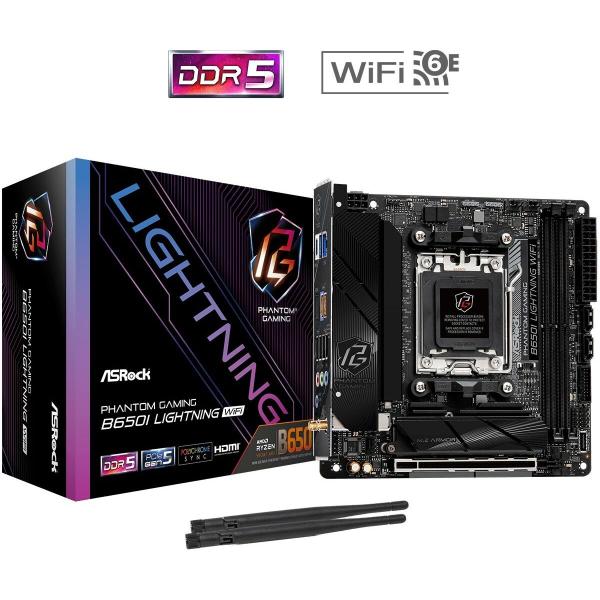 Placa Mãe ASRock B650I LIGHTNING WIFI Intel Wi-Fi 6 AMD B650 AMD AM5