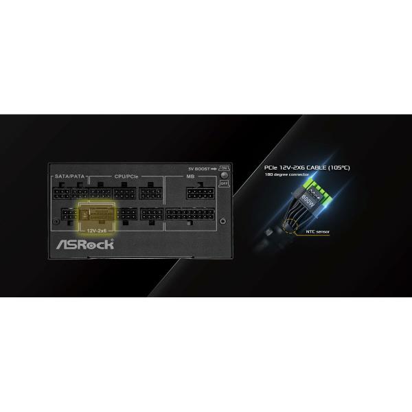 Fonte de Alimentação ASRock 90-UXP085-GFEAAB 850 W 80 Plus Gold