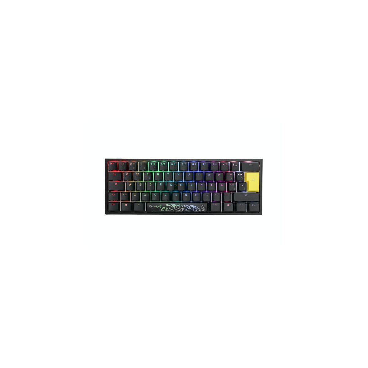 Teclado Gaming Ducky One 2 Pro Mini Preto Qwerty espanhol