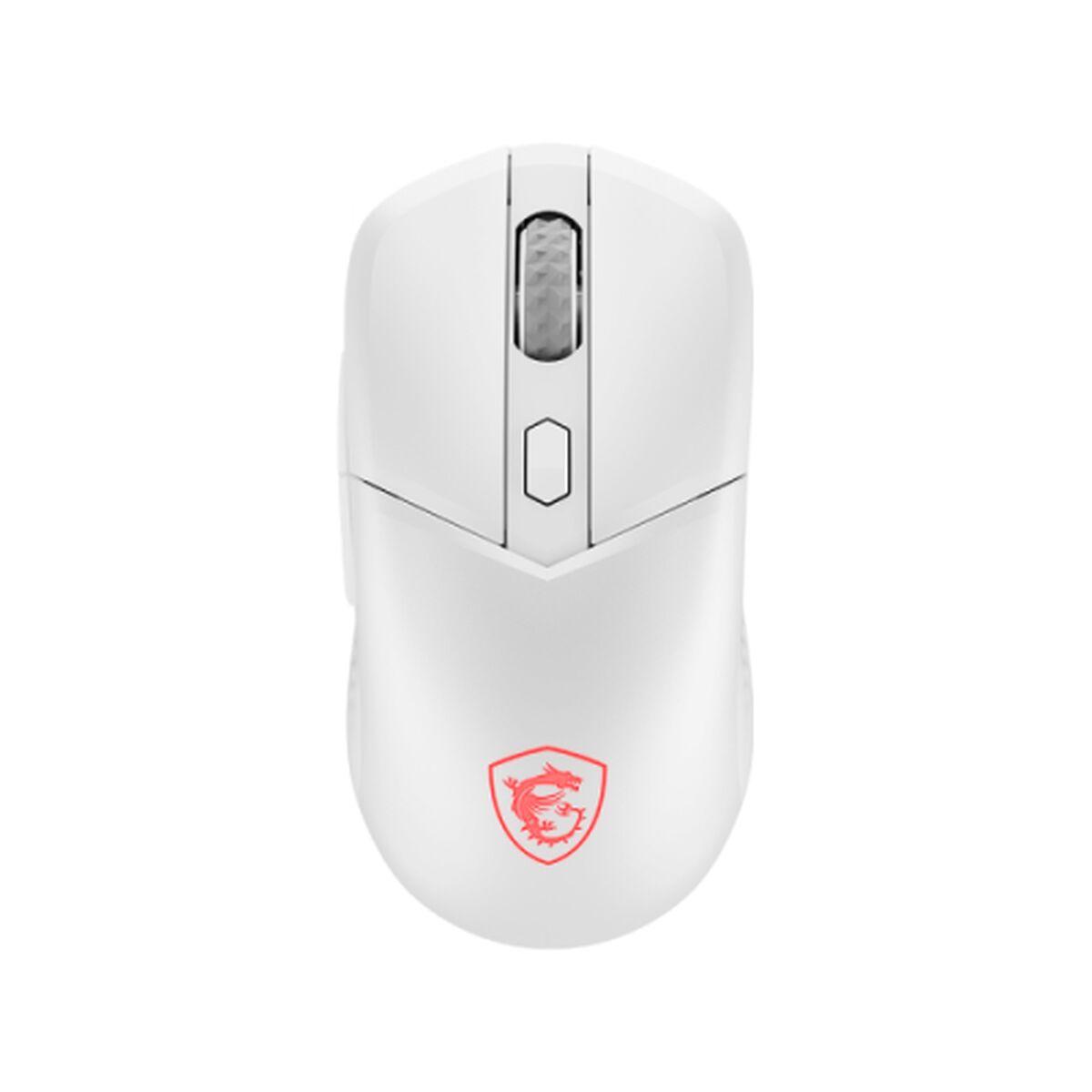 Rato MSI S12-4301440-CLA Branco 8000 dpi