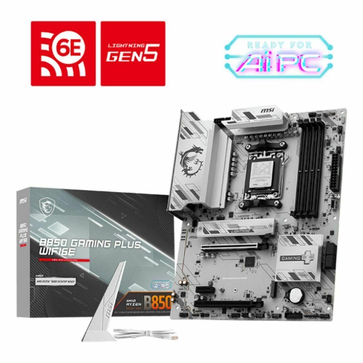 Placa Mãe MSI B850 GAMING PLUS WIFI6E AMD AM5