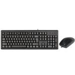 Teclado e Rato A4 Tech KM-720620D Preto Inglês QWERTY Qwerty US