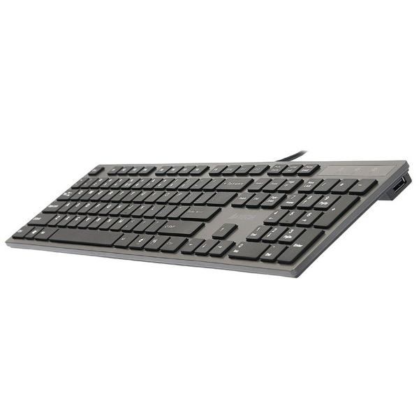 Teclado A4 Tech KV-300H QWERTY Preto Cinzento Monocromática Preto/Cinzento