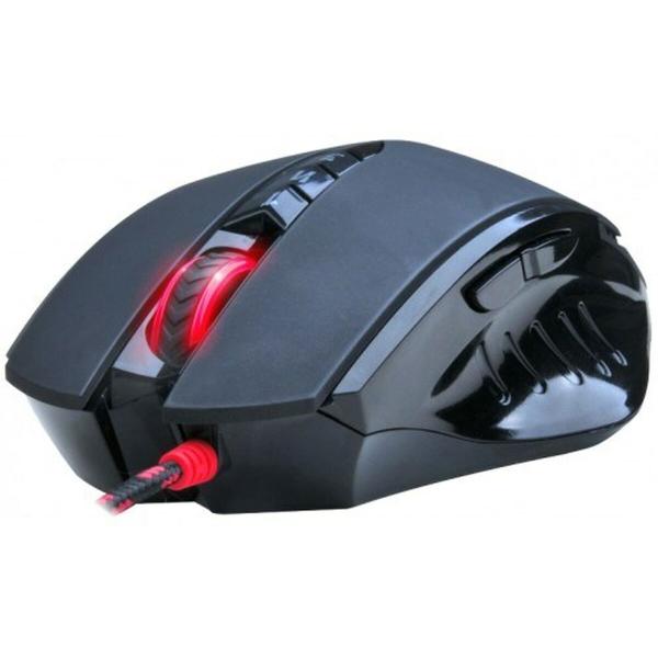 Rato Ótico A4 Tech V8M Preto/Vermelho 3200 DPI