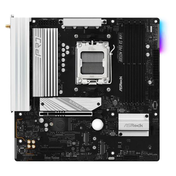 Placa Mãe ASRock B850M Pro RS WiFi Intel Wi-Fi 6 AMD AM5