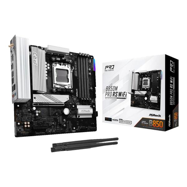 Placa Mãe ASRock B850M Pro RS WiFi Intel Wi-Fi 6 AMD AM5