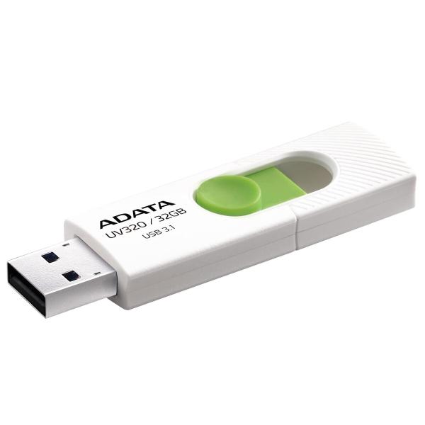Memória USB Adata UV320 32 GB Branco/Verde