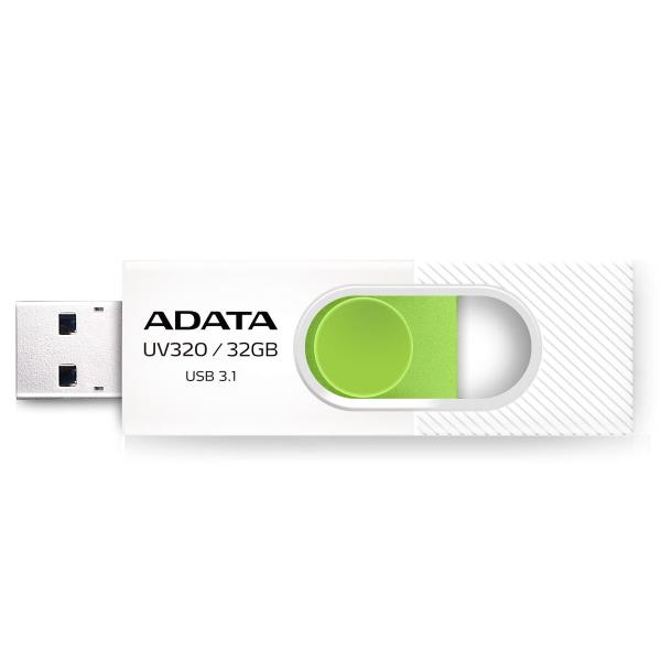 Memória USB Adata UV320 32 GB Branco/Verde