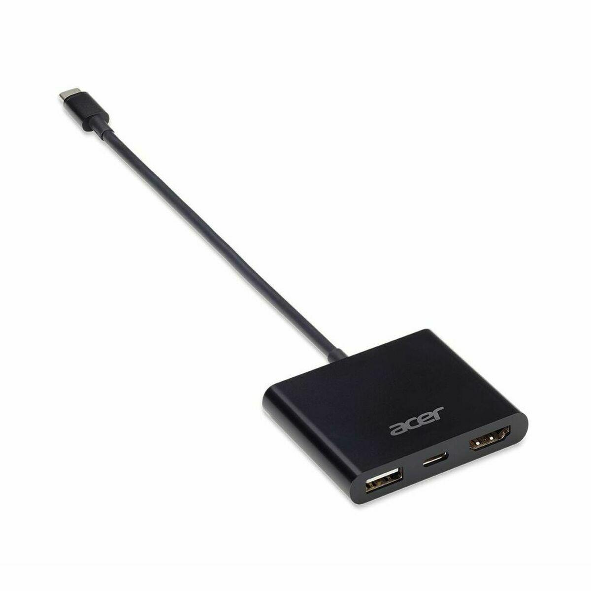 Adaptador USB-C para HDMI Acer NP.CAB1A.020 Preto