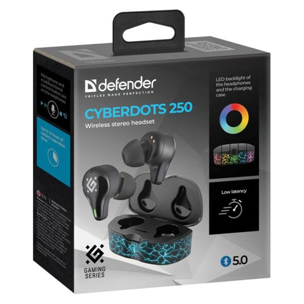 Auriculares Defender CYBERDOTS 250 Preto Multicolor