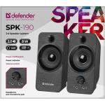 Altifalantes Defender SPK-190 Preto 8 W