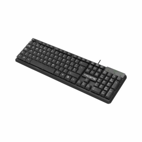 Teclado Tacens AK0ES Preto Qwerty espanhol QWERTY
