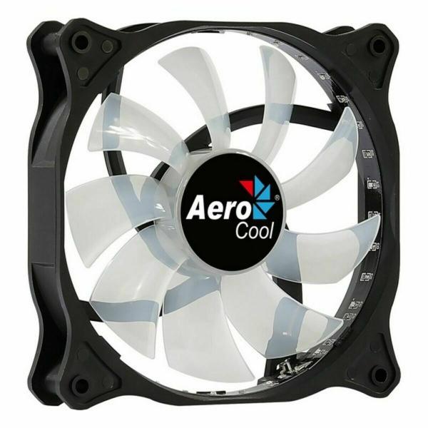 Ventilador de Caixa Aerocool Cosmo 12 Ø 12 cm 1000 rpm RGB LED Ø 12 cm (1 Unidade)